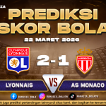 Prediksi Skor Bola Lyon vs AS Monaco 22 Maret 2026
