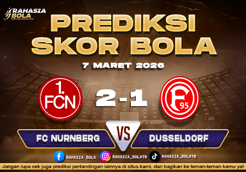 Prediksi Skor Bola Nurnberg vs Dusseldorf 7 Maret 2026