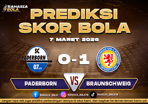 Prediksi Skor Bola Paderborn vs Braunschweig 7 Maret 2026