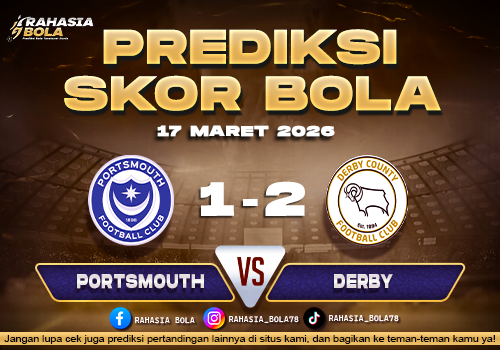 Prediksi Skor Bola Portsmouth vs Derby 17 Maret 2026