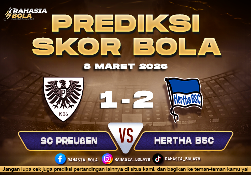 Prediksi Skor Bola Preuben Munster vs Hertha Berlin 8 Maret 2026