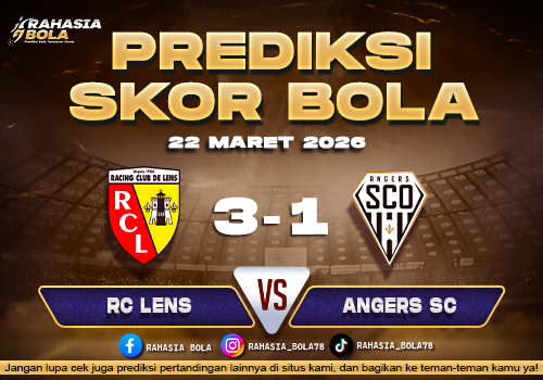 Prediksi Skor Bola RC Lens vs Angers SC 22 Maret 2026