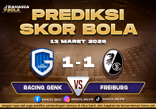 Prediksi Skor Bola Racing Genk vs Freiburg 13 Maret 2026