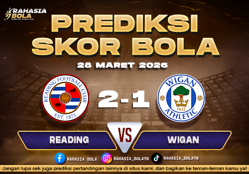 Prediksi Skor Bola Reading vs Wigan 28 Maret 2026