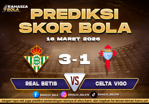 Prediksi Skor Bola Real Betis vs Celta Vigo 16 Maret 2026