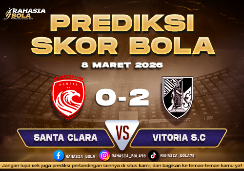 Prediksi Skor Bola Santa Clara vs Vitoria SC 8 Maret 2026