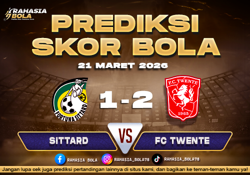 Prediksi Skor Bola Sittard vs FC Twente 21 Maret 2026