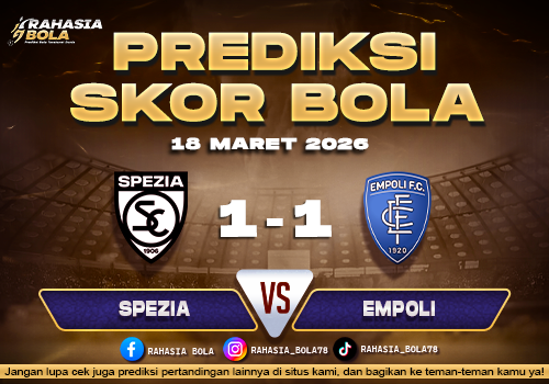 Prediksi Skor Bola Spezia vs Empoli 18 Maret 2026