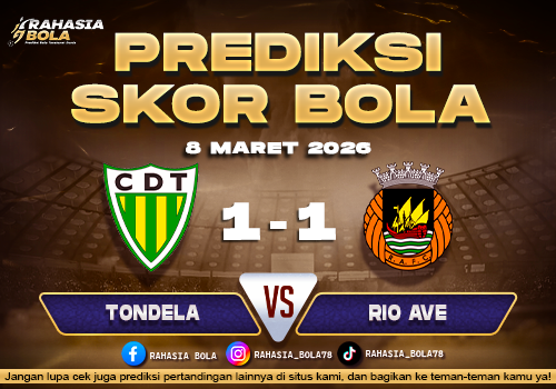 Prediksi Skor Bola Tondela vs Rio Ave 8 Maret 2026