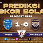 Prediksi Skor Bola Troyes vs Dunkerque 21 Maret 2026