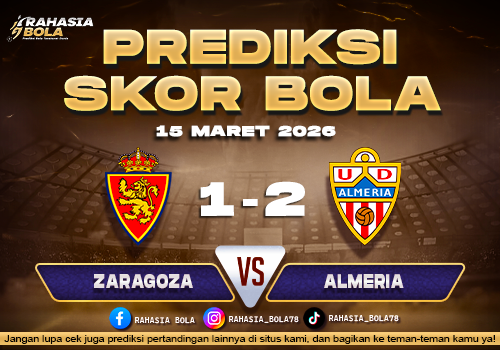 Prediksi Skor Bola Zaragoza vs Almeria 15 Maret 2026