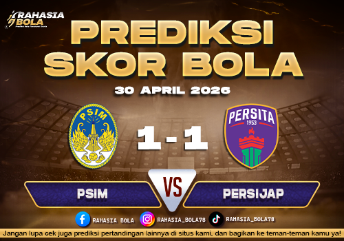 Prediksi Skor PSIM vs Persita 30 April 2026 H2H Line Up Live Score