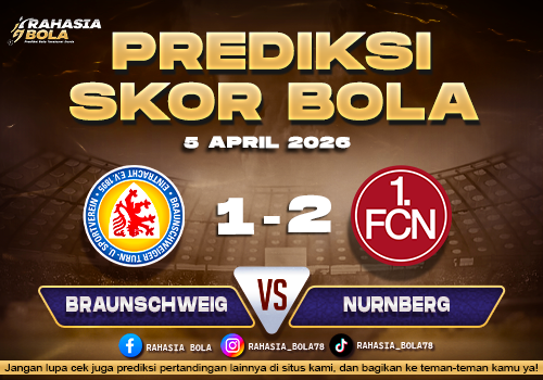 Prediksi Bundesliga 2 Braunschweig vs Nurnberg 5 April 2026