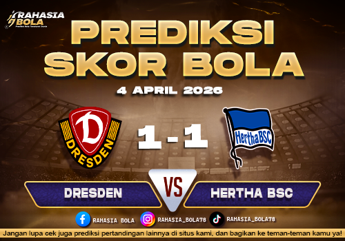 Prediksi Bundesliga 2 Dresden vs Hertha BSC 4 April 2026
