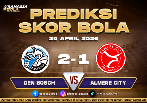 Prediksi Skor Den Bosch vs Almere City 29 April 2026 H2H Line Up Live Score