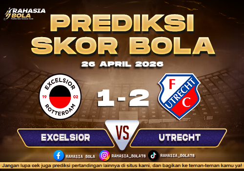 Prediksi Skor Excelsior vs Utrecht 26 April 2026 H2H & XI