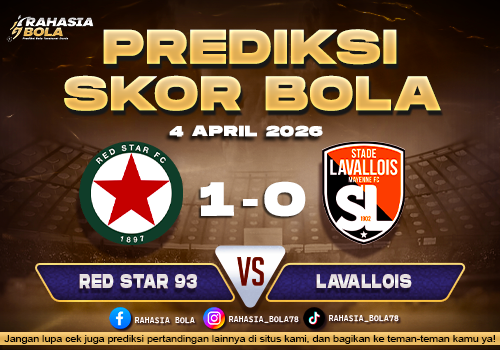 Prediksi French Ligue 2 Red Star 93 vs Lavallois 4 April 2026