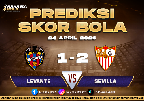Prediksi Skor Levante vs Sevilla 24 April 2026 H2H Statistik & Analisis