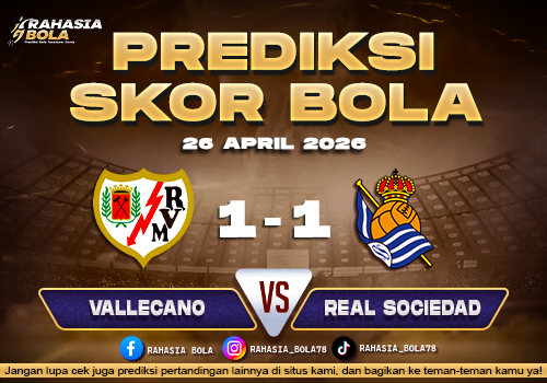 Prediksi Skor Vallecano vs Sociedad 26 April 2026 H2H & XI