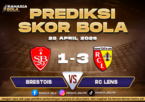 Prediksi Skor Brestois vs Lens 25 April 2026 H2H, Line Up & Live Update