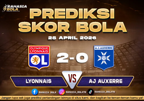 Prediksi Skor Lyon vs AJ Auxerre 25 April 2026 |Statistik & Analisis Lengkap