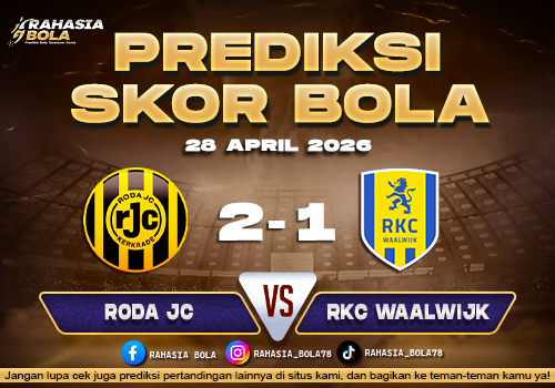 Prediksi Roda JC vs RKC Waalwijk 28 April 2026 Eredivisie, laga menarik dengan peluang gol terbuka lebar.