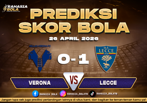 Prediksi Serie A Verona vs Lecce 26 April 2026