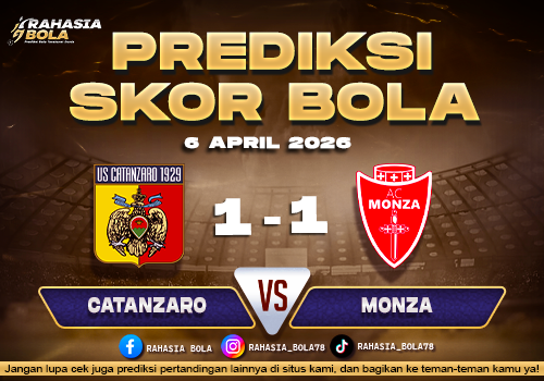 Prediksi Serie B Italia Catanzaro vs Monza 6 April 2026