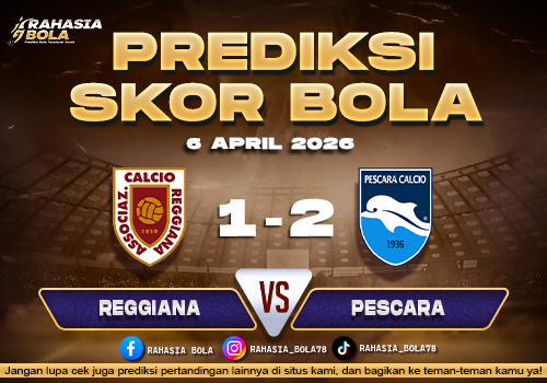 Prediksi Serie B Italia Reggiana vs Pescara 6 April 2026