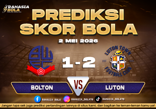 Prediksi Skor Bolton vs Luton 2 Mei 202 H2H & Line Up
