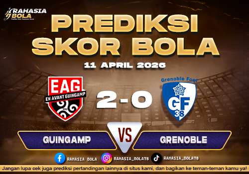 Prediksi Skor Guingamp vs Grenoble 11 April 2026 H2H Line Up