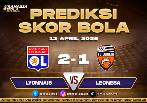 Prediksi Skor Lyon vs Lorient 13 April 2026: H2H Line Up