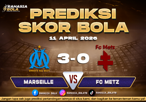 Prediksi Skor Marseille vs Metz 11 April 2026: H2H & Line Up