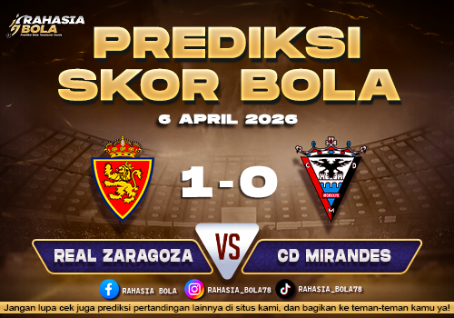 Prediksi Skor Real Zaragoza vs CD Mirandés 6 April 2026: H2H & Line Up