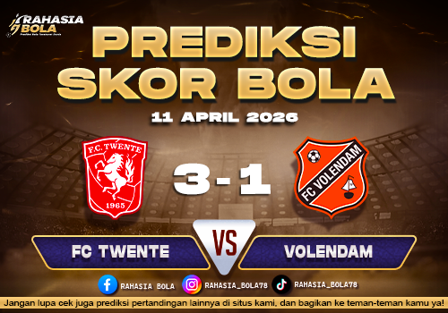 Prediksi Skor Twente vs Volendam 11 April 2026 H2H Line Up