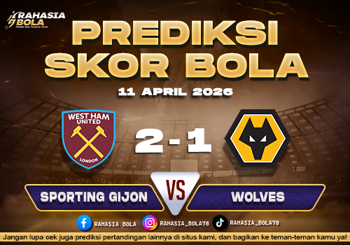 Prediksi Skor West Ham vs Wolves 11 April 2026 H2H Line Up