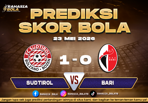 Prediksi Bola Sudtirol vs Bari 23 Mei 2026 Serie B Italia Konyaarcelikbeko
