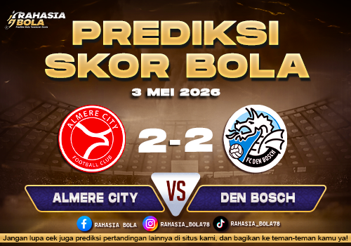 Prediksi Skor Almere City vs Den Bosch 3 Mei 2026 H2H Line Up