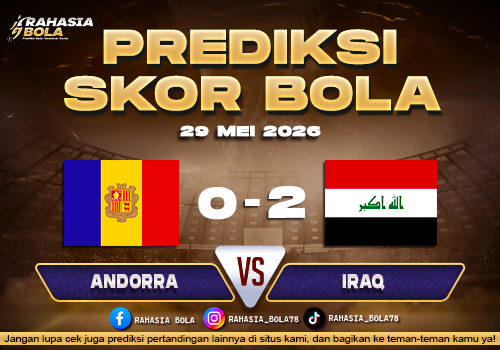 Prediksi Skor Andorra vs Iraq 29 Mei 2026 H2H & Prediksi Line Up