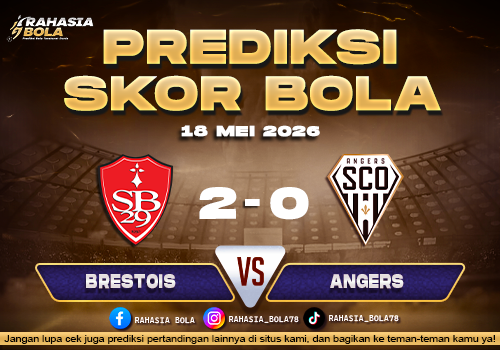 Prediksi Skor Brestois vs Angers 18 Mei 2026 Live Score & Update H2H