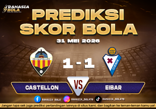 Prediksi Skor Castellon vs Eibar 31 Mei 2026 Prediksi Terkini
