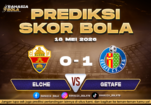 Prediksi Skor Elche vs Getafe 18 Mei 2026 Hasil Terbaru & Live Score