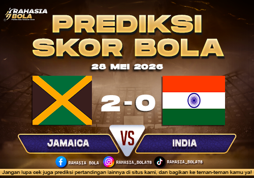 Prediksi Skor Jamaica vs India 28 Mei 2026 Live Score Hari Ini