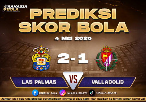 Prediksi Skor Las Palmas vs Valladolid 4 Mei 2026 Analisis & Head to Head LaLiga2