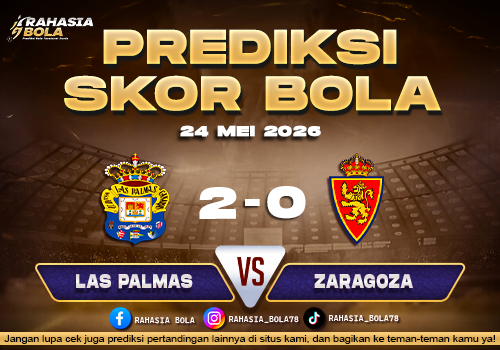 Prediksi Skor Las Palmas vs Zaragoza 24 Mei 2026 Update Hasil Terbaru