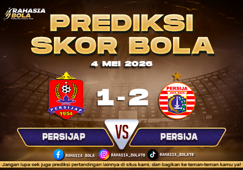 Prediksi Skor Persijap vs Persija Jakarta 4 Mei 2026 Analisis & Head to Head BRI Liga 1