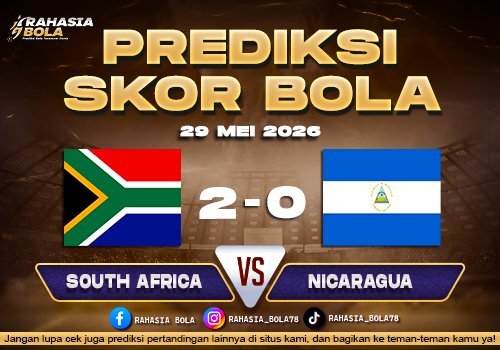 Prediksi Skor South Africa vs Nicaragua 29 Mei 2026 Update Hasil Terbaru