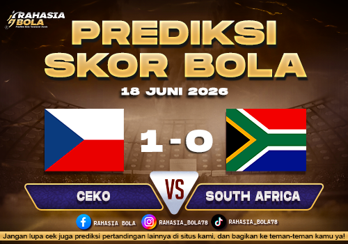 Prediksi Bola Ceko vs South Africa 18 Juni 2026 Skor Akurat