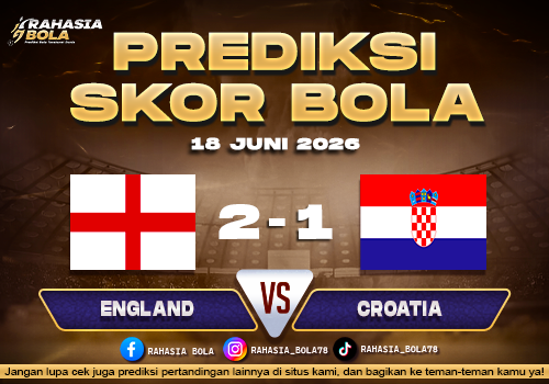Prediksi Skor England vs Croatia 18 Juni Bola Hari ini