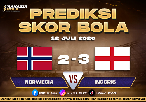 Prediksi Norwegia vs Inggris